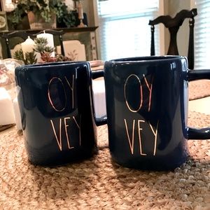 💙💙 Oy Vey 💙💙A set of 2/ Coffee Mugs-ceramic NEW 💙💙